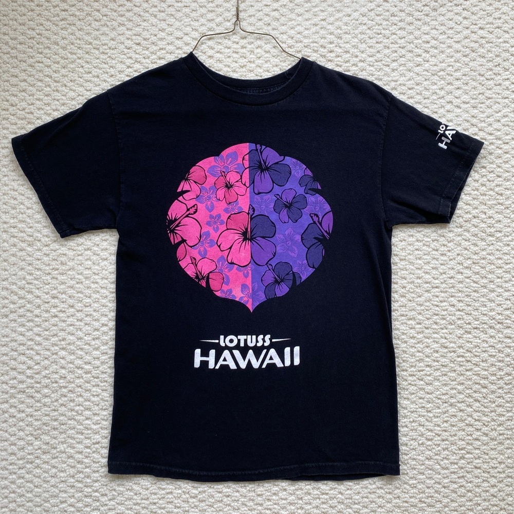 Lotuss Hawaii Shirt Pink Purple Mens M